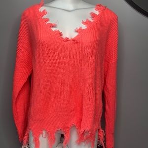 Fashion Nova Distressed Sweater